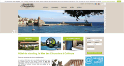 Desktop Screenshot of fr.hotel-mas-des-citronniers.com