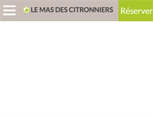 Tablet Screenshot of fr.hotel-mas-des-citronniers.com